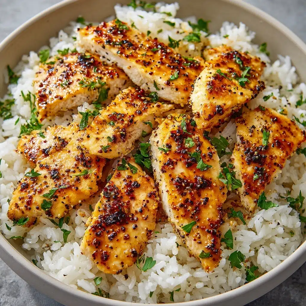 Chicken Scampi with Garlic Parmesan Rice Recipe - Recipe Image