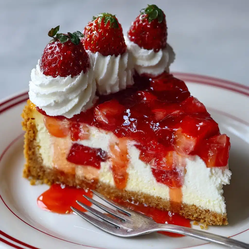 Strawberry Swirl Cheesecake Recipe - Recipe Image