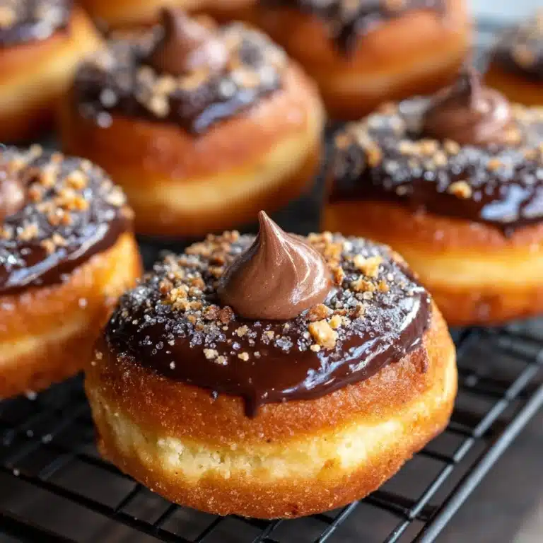 Chocolate Hazelnut Cream Doughnuts Recipe
