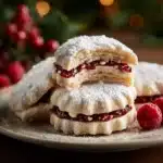 Raspberry-Filled Almond Snow Cookies Recipe
