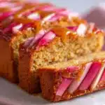 Upside-Down Rhubarb Cake with Caramel Swirls Recipe