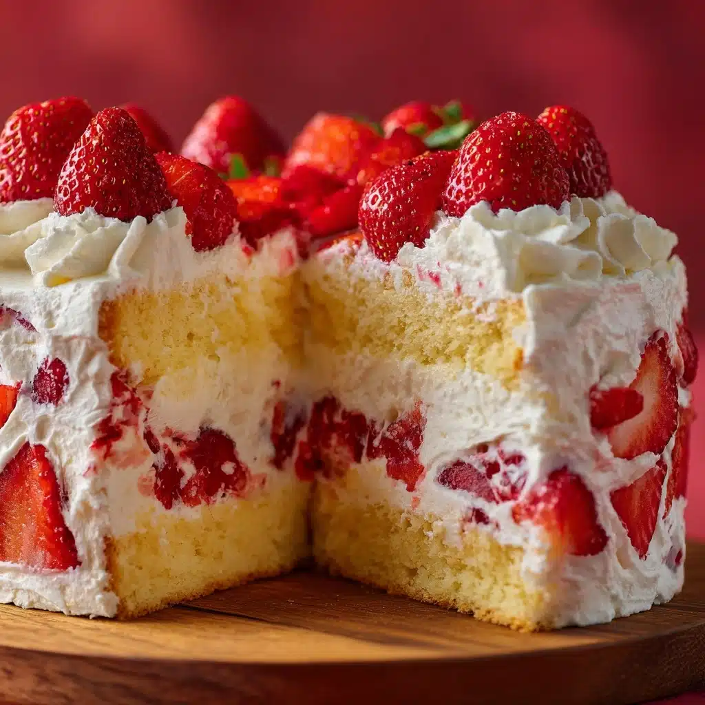 Strawberry Angel Cake Recipe - Recipe Image