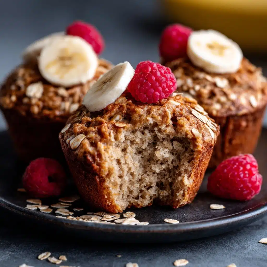 Healthy Banana Oat Muffins Recipe - Recipe Image