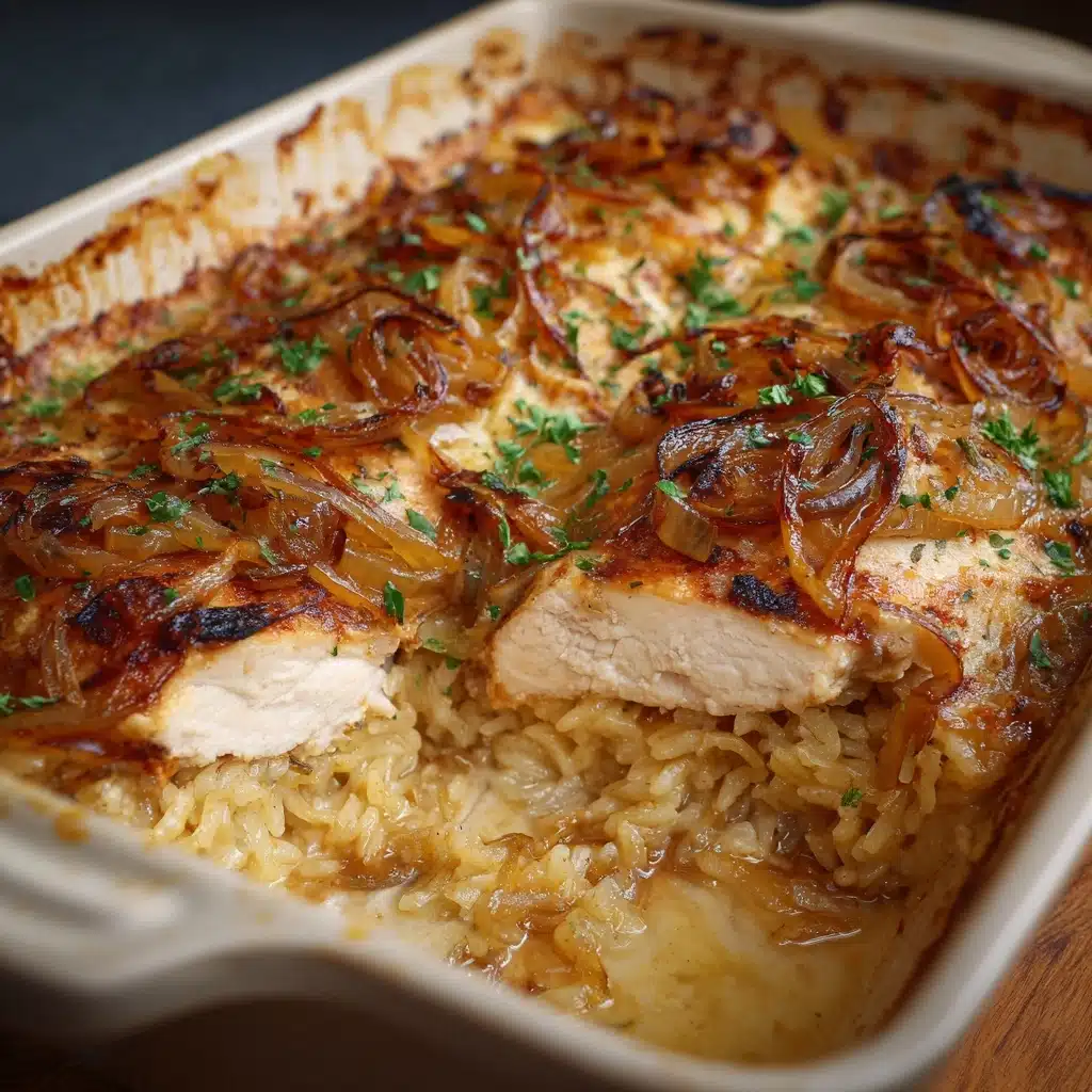 French Onion Chicken & Rice Recipe - Recipe Image
