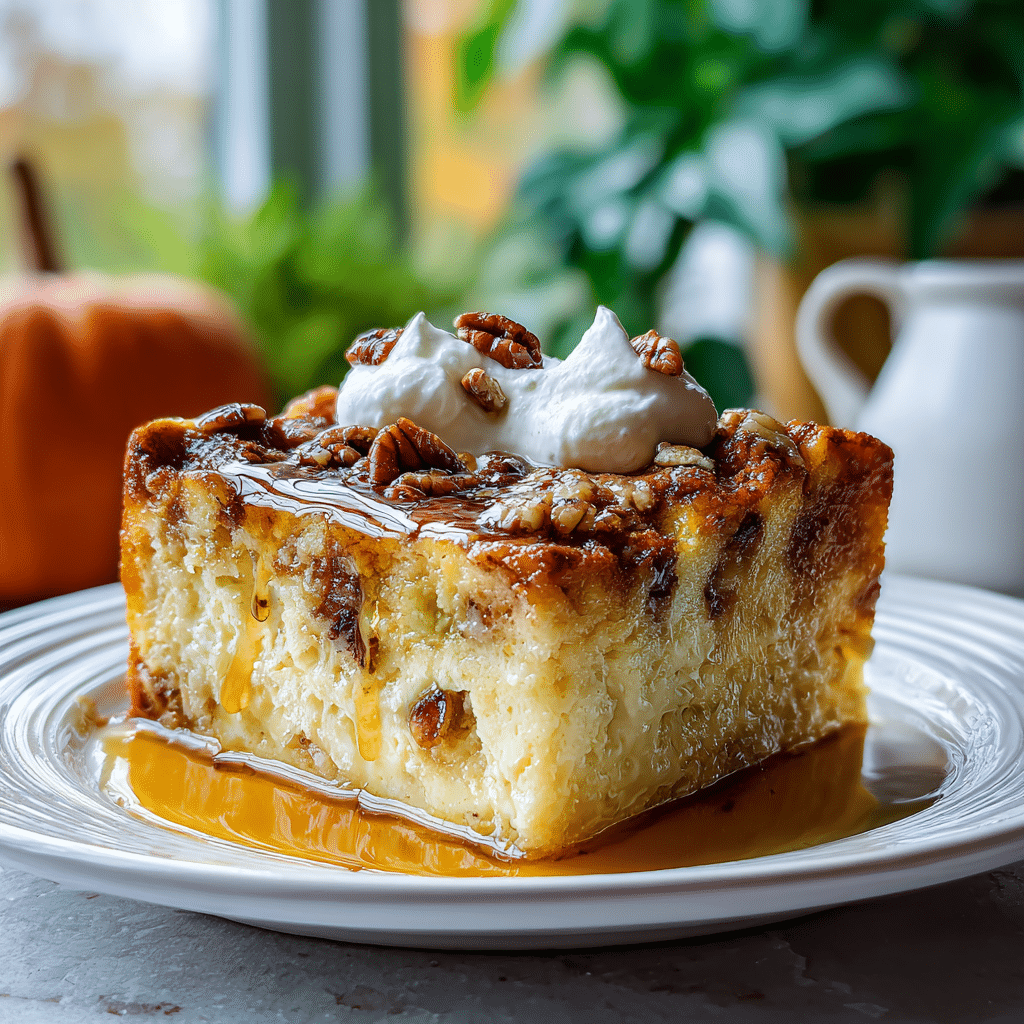 Best Ever Pumpkin Bread Pudding Recipe - Recipe Image