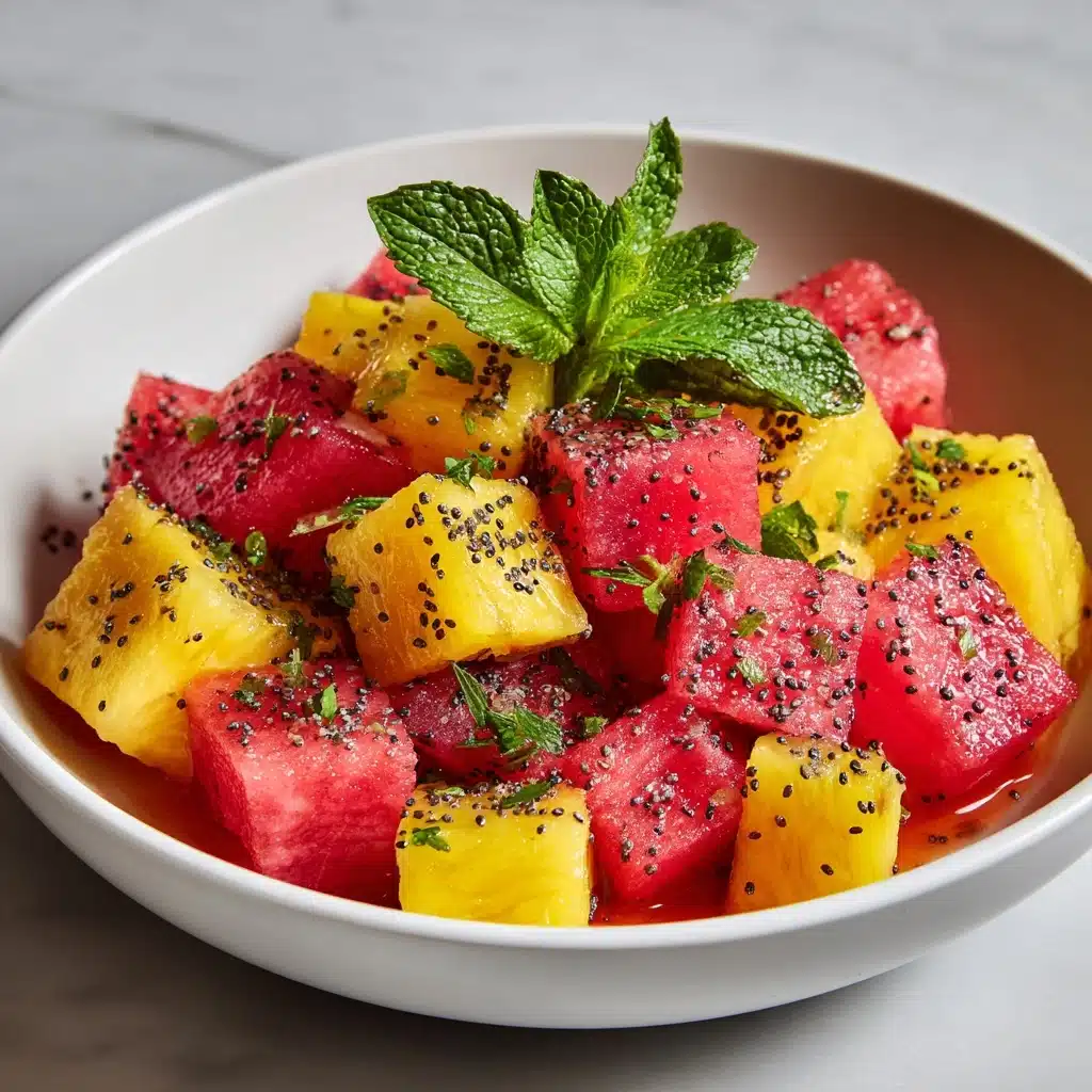 Watermelon Pineapple Salad Recipe - Recipe Image