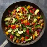 Mediterranean Ground Beef Stir Fry Recipe
