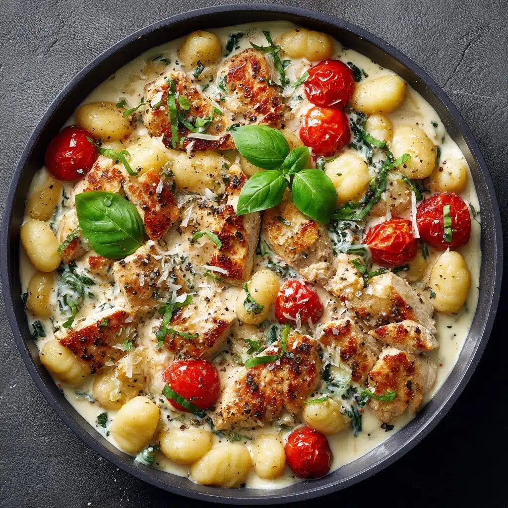 Garlic Chicken Gnocchi Skillet Recipe - Recipe Image