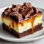 No Bake Chocolate Caramel Cheesecake Bites Recipe