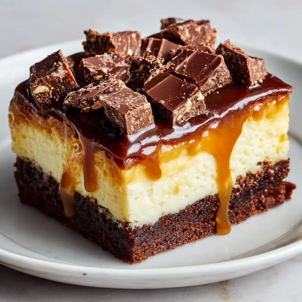 No Bake Chocolate Caramel Cheesecake Bites Recipe