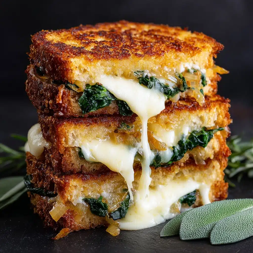 Caramelized Onion Pear Grilled Cheese Sandwich Recipe - Recipe Image