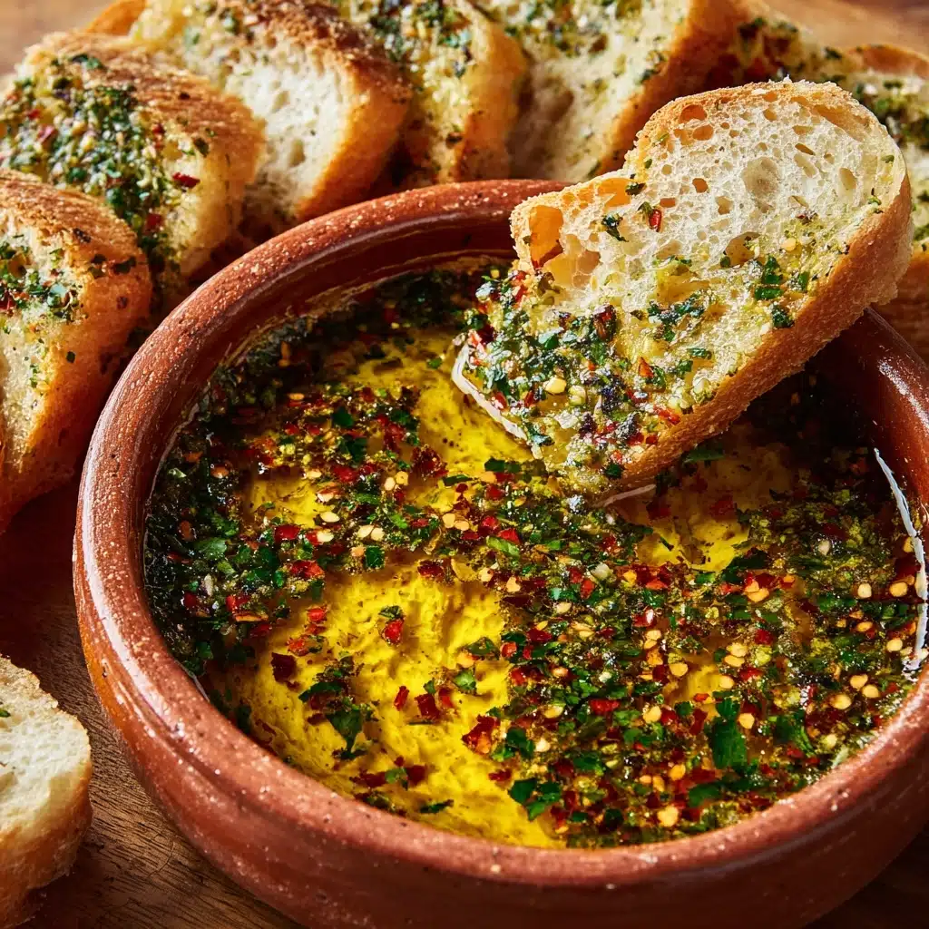 Olive Oil Dip with Warm Bread Recipe - Recipe Image