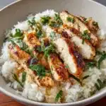 Chicken Scampi with Garlic Parmesan Rice Recipe