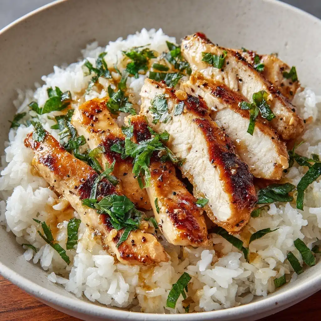 Chicken Scampi with Garlic Parmesan Rice Recipe