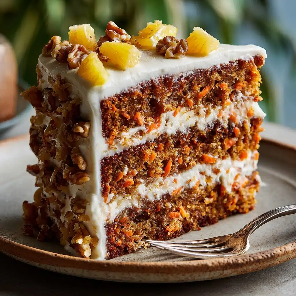 Pineapple Carrot Cream Cake Recipe - Recipe Image