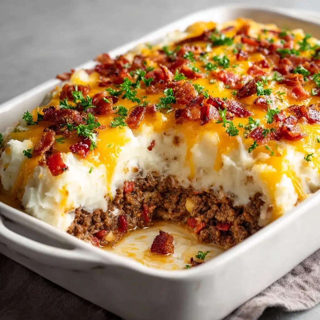 Mashed Potato Meatloaf Casserole Recipe - Recipe Image