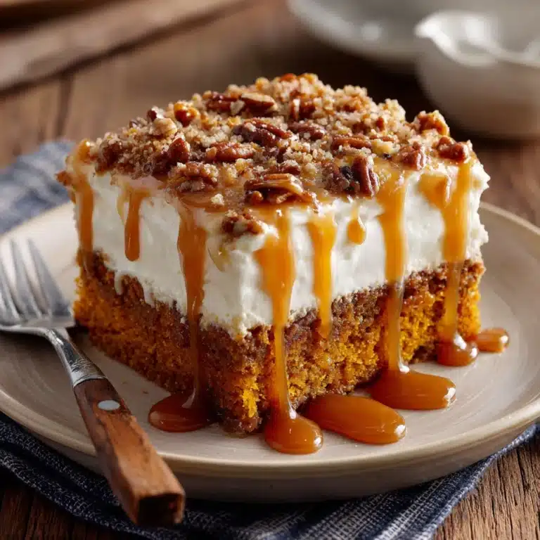 Pumpkin Caramel Poke Cake Recipe