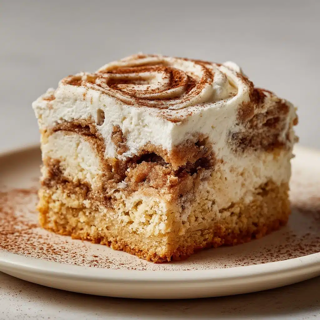 Cinnamon Roll Poke Cake Recipe - Recipe Image