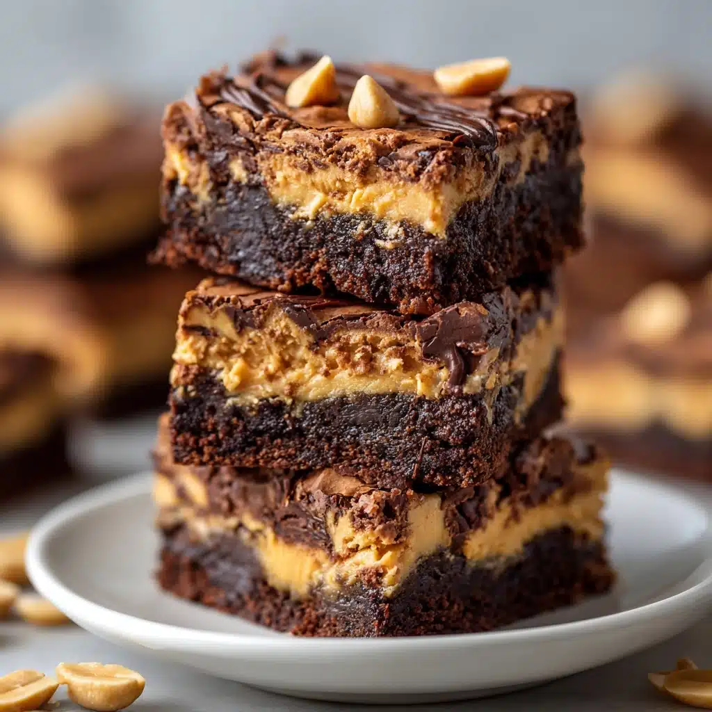 Peanut Butter Stuffed Brownies Recipe - Recipe Image