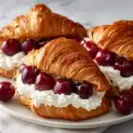 Air Fryer Cherry Cream Cheese Croissants Recipe