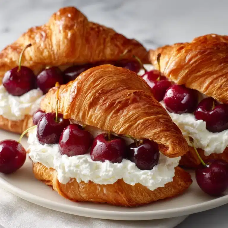 Air Fryer Cherry Cream Cheese Croissants Recipe