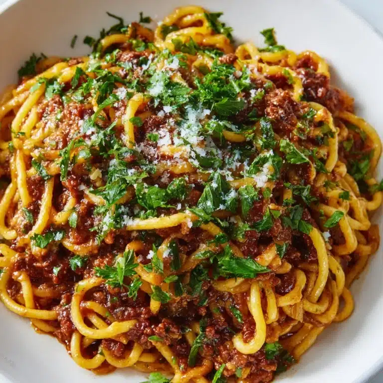 Homemade Bolognese Sauce with Gigli Pasta Recipe