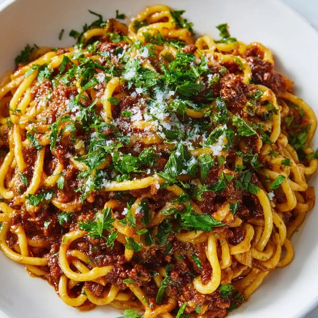 Homemade Bolognese Sauce with Gigli Pasta Recipe
