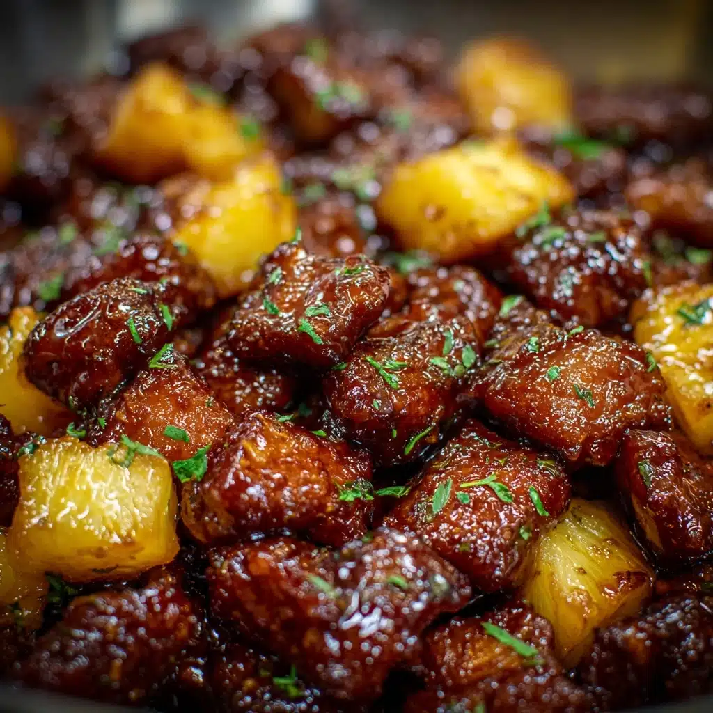 Air Fryer Garlic Butter Steak Bites and Potatoes Recipe - Recipe Image