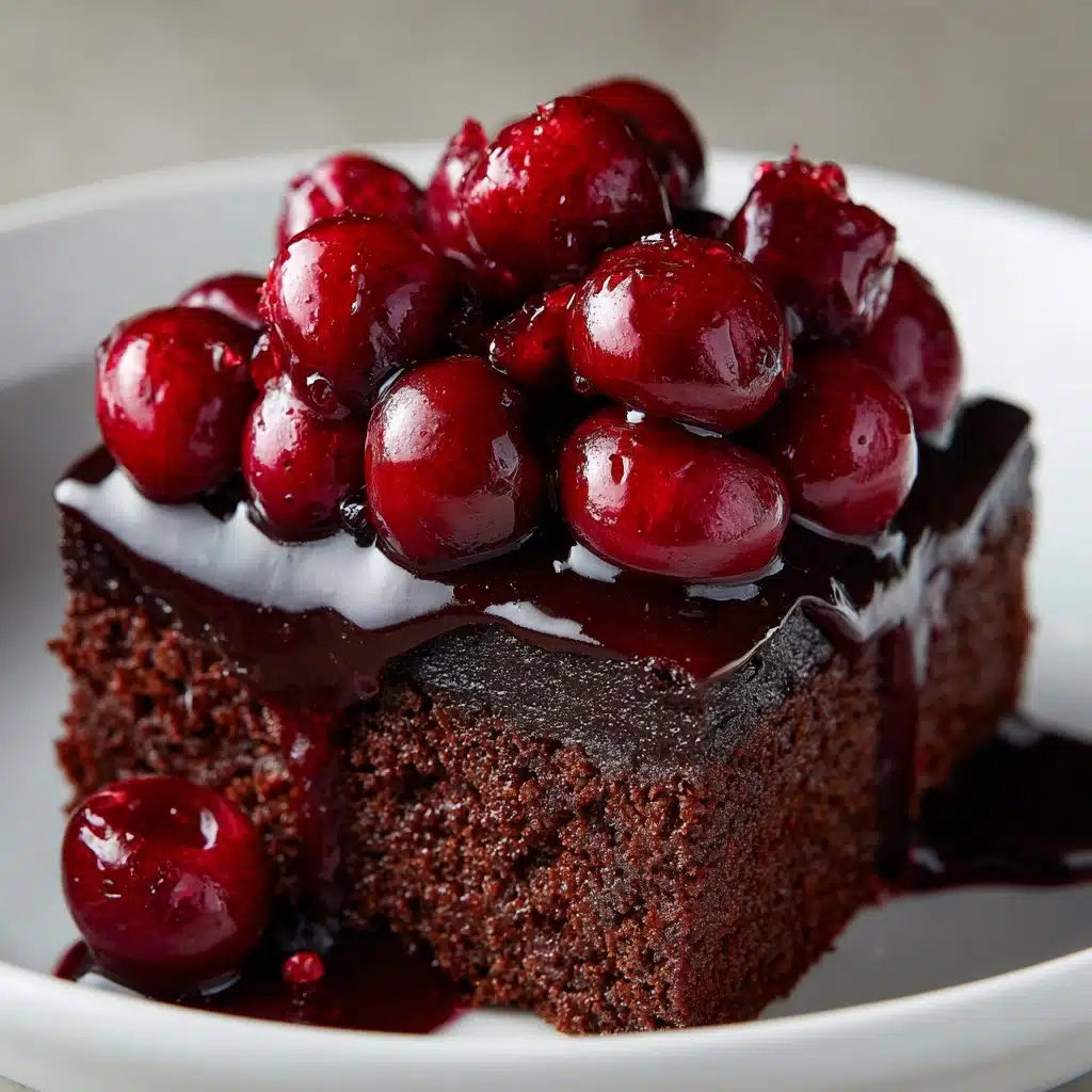 Chocolate Cherry Dump Cake Recipe - Recipe Image