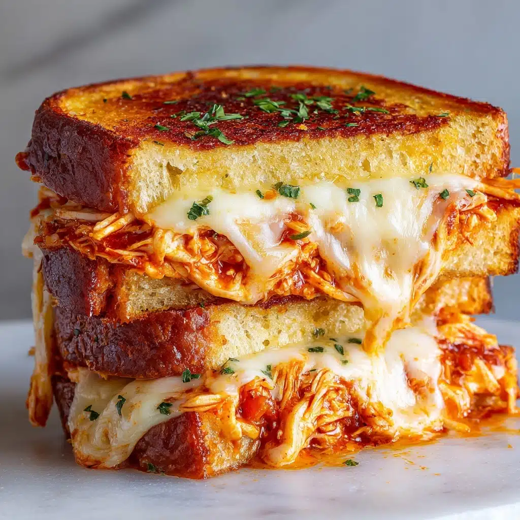 Lazy Chicken Parmesan Grilled Cheese Recipe - Recipe Image