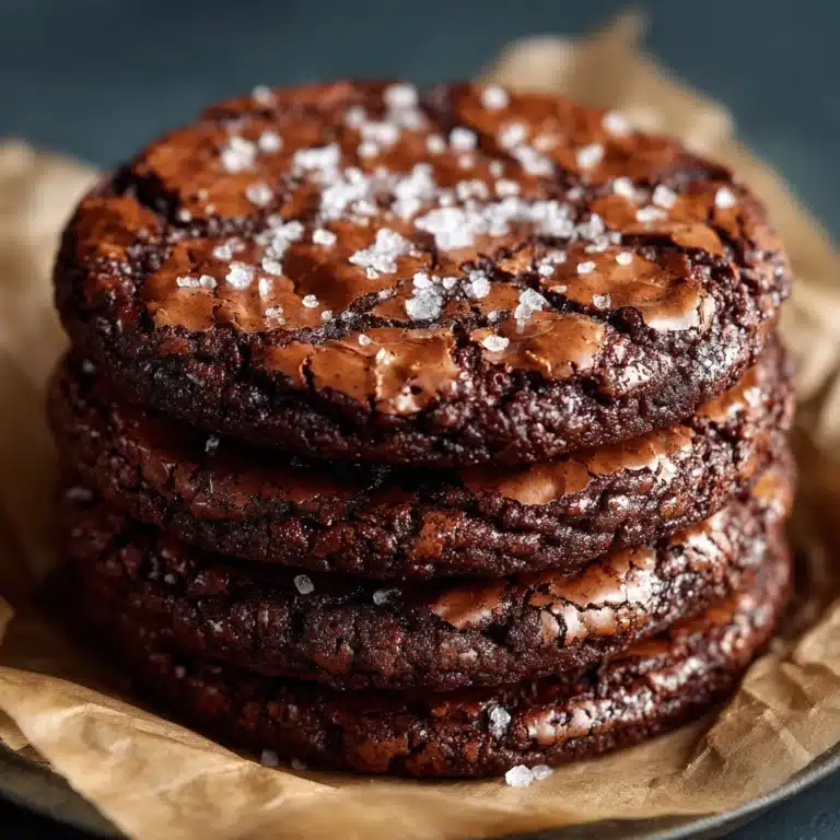 Easy Salted Brownie Cookies Recipe