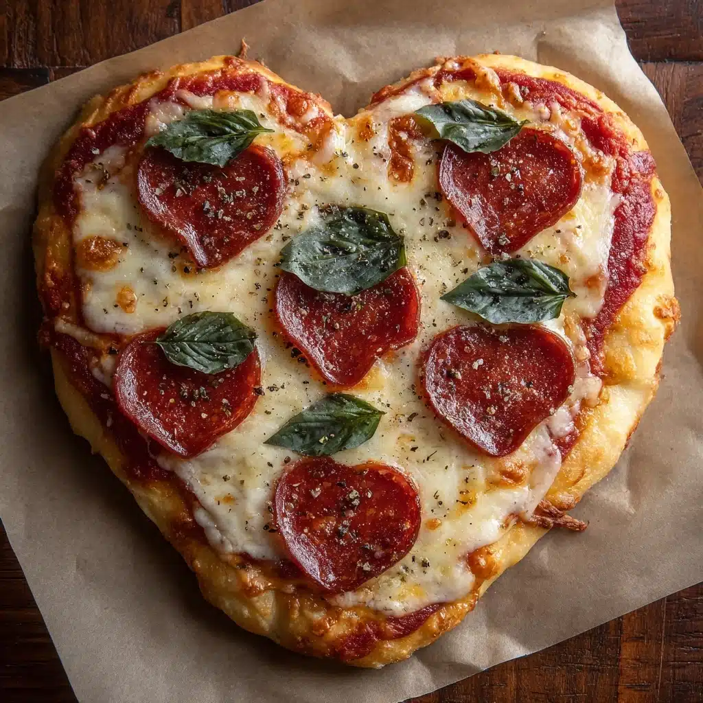 Heart-Shaped Pizza Recipe - Recipe Image