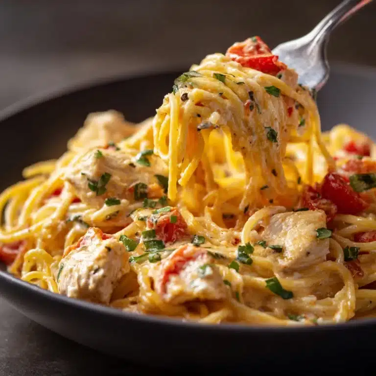 Cheesy Spaghetti Chicken Casserole Recipe