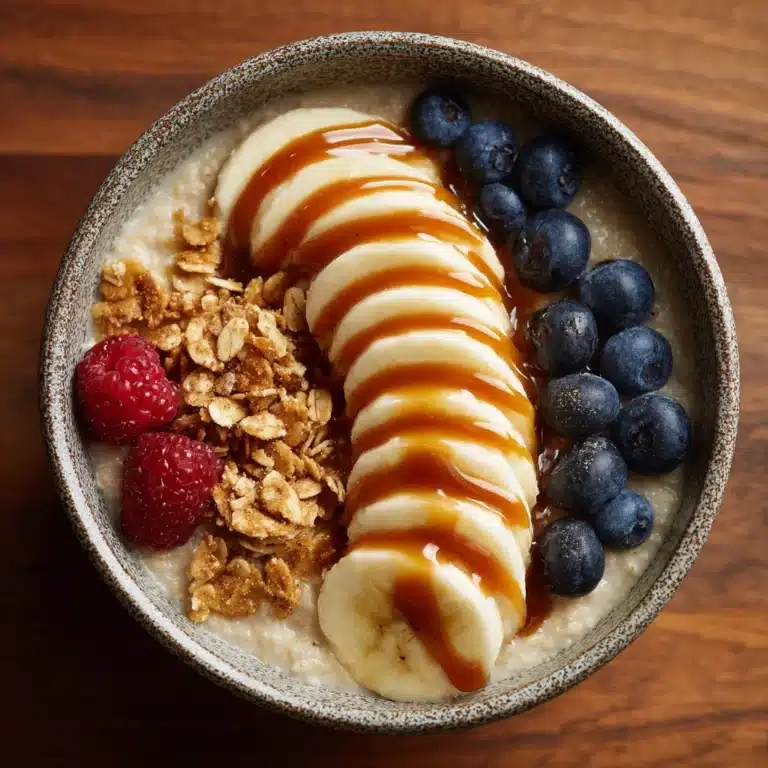 Caramelized Banana Split Overnight Oats Recipe