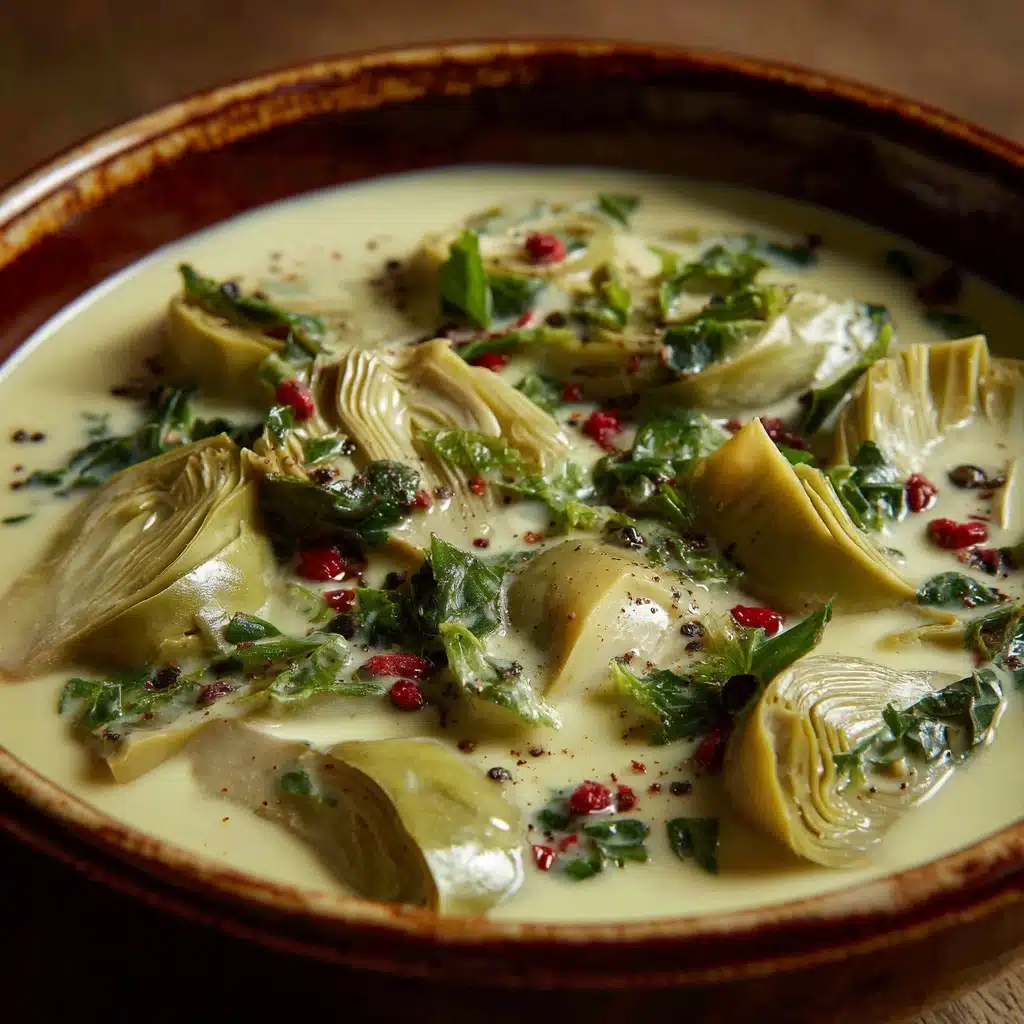 Zesty Tuscan Artichoke Soup Recipe - Recipe Image