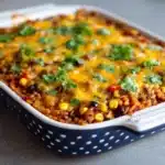 Beef Enchilada Casserole with Rice Recipe