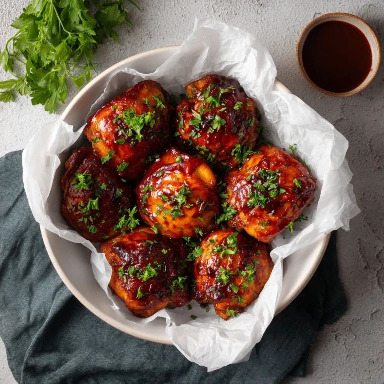 Slow Cooker BBQ Chicken Thighs Recipe