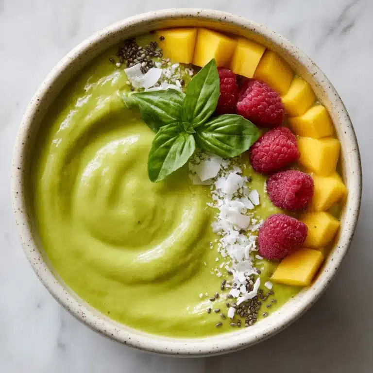 Green Mango Smoothie Bowl Recipe