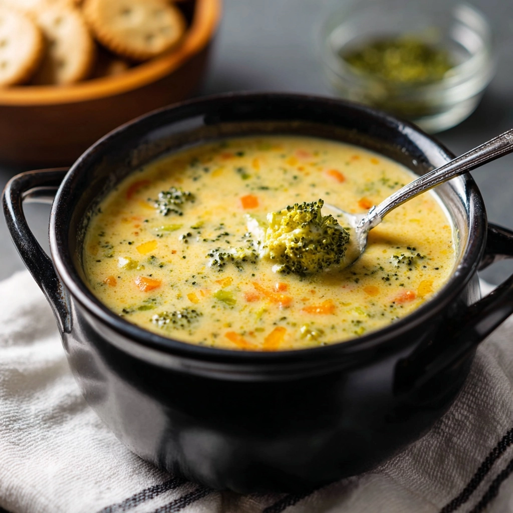 Healthy Broccoli Cheddar Soup Recipe - Recipe Image