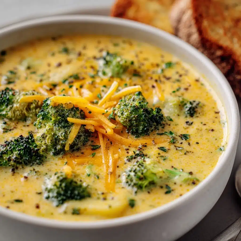 Crockpot Potato Broccoli Cheddar Soup Recipe - Recipe Image
