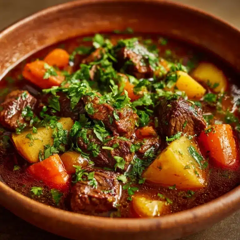 Beef Stew with Vegetable Ragout Recipe