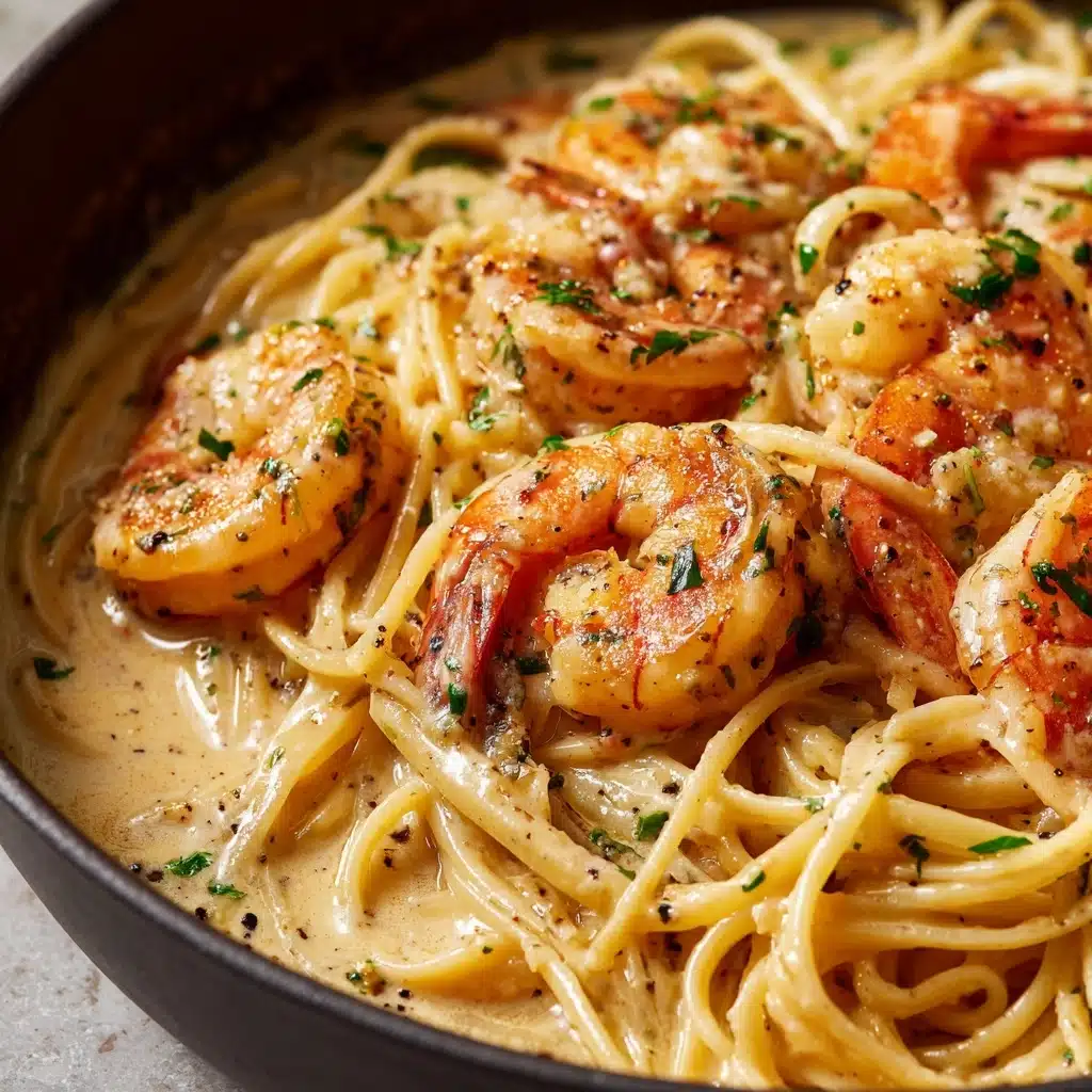 Creamy Garlic Shrimp Pasta Recipe