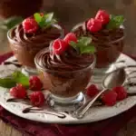 Chocolate Mousse with Raspberry Coulis Recipe