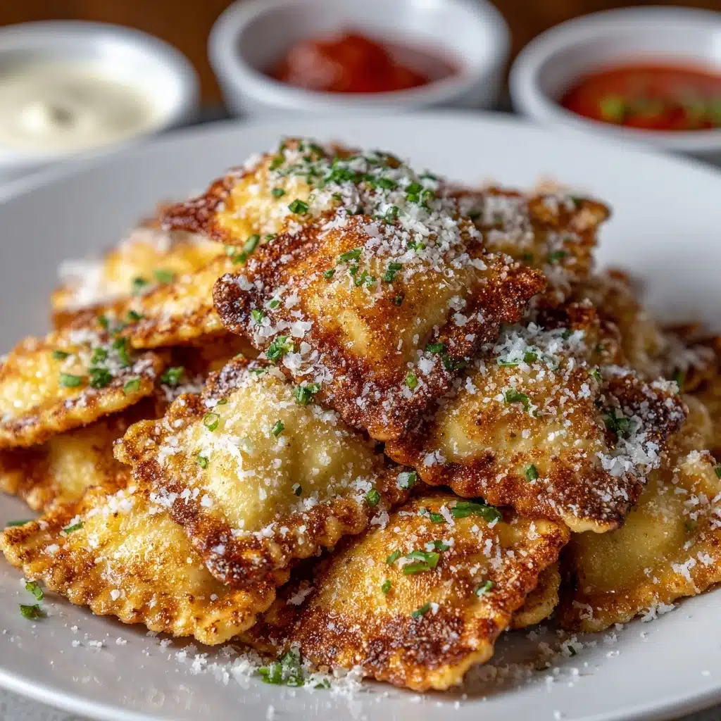 Fried Ravioli with Marinara Dipping Sauce Recipe - Recipe Image