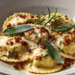 Ravioli with Sage Butter Sauce Recipe