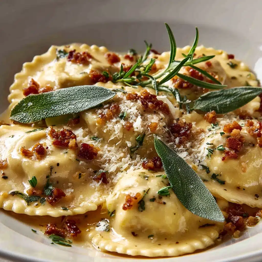 Ravioli with Sage Butter Sauce Recipe