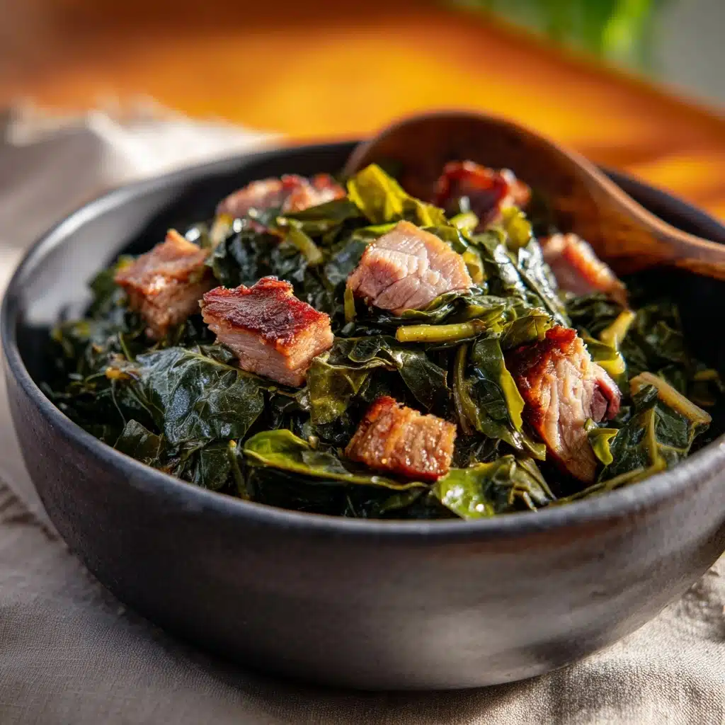 Collard Greens with Ham Hocks Recipe - Recipe Image