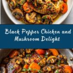 Black Pepper Chicken with Mushrooms Recipe
