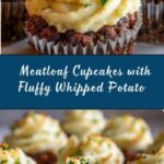 Meatloaf Cupcakes with Whipped Potato Topping Recipe
