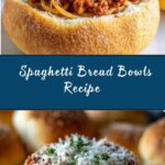 Spaghetti Bread Bowls Recipe